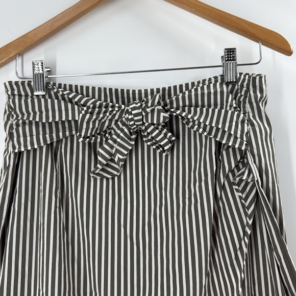 Worthington ruffle cotton blend skirt faux wrap flirty flouncy - Picture 2 of 16